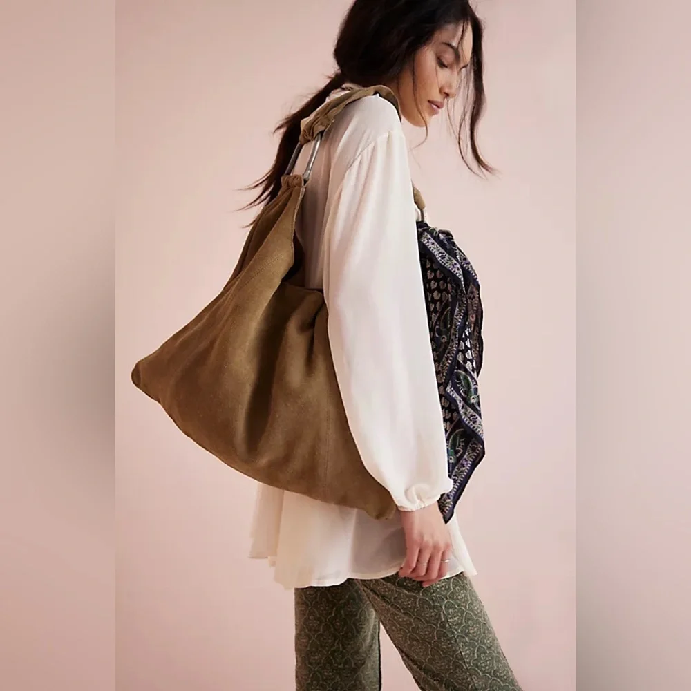 Free people Bobbi Slouch Suede Tote - Picture 7 of 7